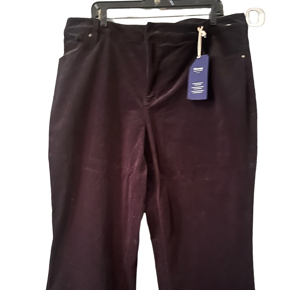 Black velvet pants brand new in great condition.🤩🏆22 waist!